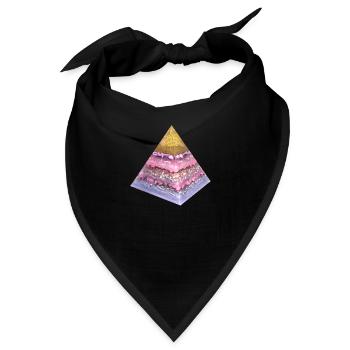 Schwingungserhöhung Pyramide - Bandana - Schwarz - Vorne