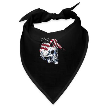 skull eagle - Bandana - Schwarz - Vorne