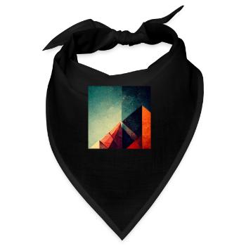 Pyramiden im Kosmos - Bandana - Schwarz - Vorne