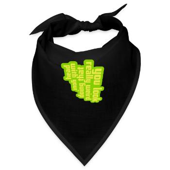 you look really weird - Bandana - Schwarz - Vorne