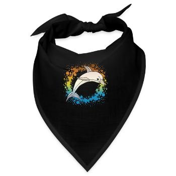 Delfin - Bandana - Schwarz - Vorne