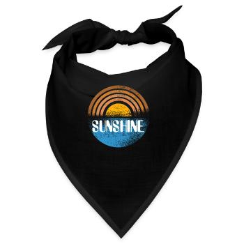 sunshine - Bandana - Schwarz - Vorne