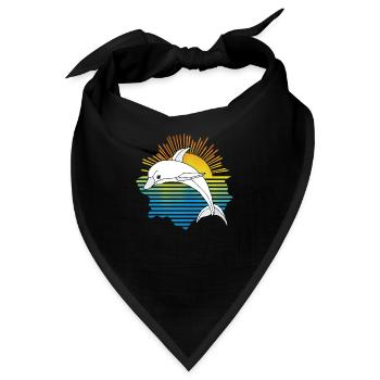 Delfin - Bandana - Schwarz - Vorne