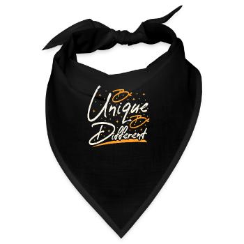 Be Unique Be Different - Bandana - Schwarz - Vorne
