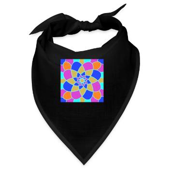 Mosaik von Rino - Bandana - Schwarz - Vorne