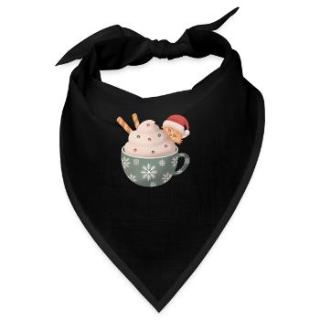 Christmas cat cup - Bandana - Schwarz - Vorne