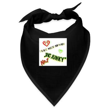THC JUNKY - Bandana - Schwarz - Vorne