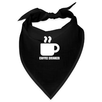 Coffee Drinker - Bandana - Schwarz - Vorne