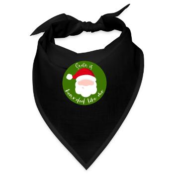 Der Weihnachtsmann ist bärtig wie ich - Bandana - Schwarz - Vorne