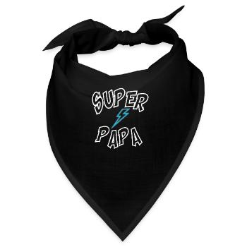Super Papa - Bandana - Schwarz - Vorne