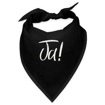 Ja ! - Bandana - Schwarz - Vorne