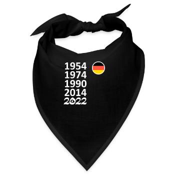 WM, 2022, Fußball, Deutschland - Bandana - Schwarz - Vorne