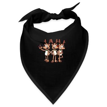 Rentiere Hotels - Bandana - Schwarz - Vorne