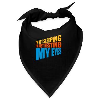 im not sleeping Zitat - Bandana - Schwarz - Vorne