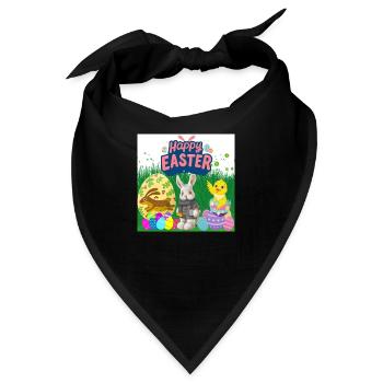 Frohe Feiertage. Weihnachten - Bandana - Schwarz - Vorne