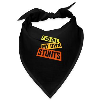 all my own stunts - Bandana - Schwarz - Vorne