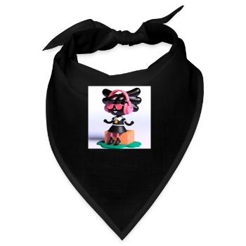 LUSTIGE MUSIK ILLUSTRATION 5 - Bandana - Schwarz - Vorne