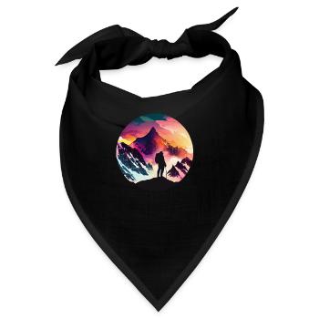 Hiking with a stunning view - Bandana - Schwarz - Vorne