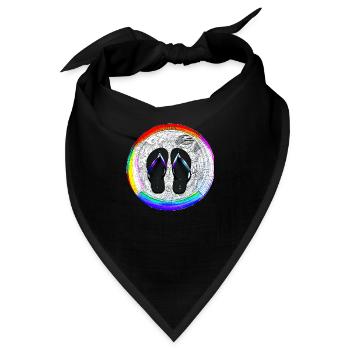 They Flip Flop, Warrior Nun - Bandana - Schwarz - Vorne