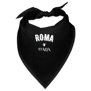 Roma italia - Bandana - Schwarz - Vorne