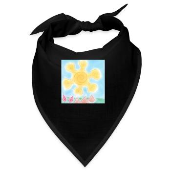 SONNE AUF PYRAMIDEN - Bandana - Schwarz - Vorne