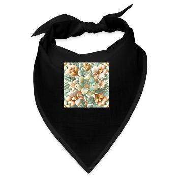Floral Design 2 - Bandana - Schwarz - Vorne