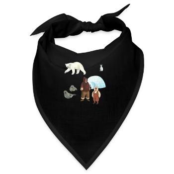 Eskimofamilie - Bandana - Schwarz - Vorne