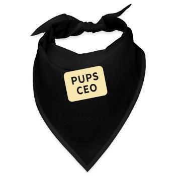 Pups CEO - Bandana - Schwarz - Vorne