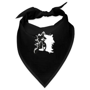 SUPER MOTO splash - Bandana - Schwarz - Vorne