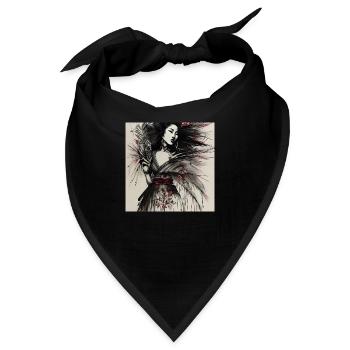Geisha's Grace - Bandana - Schwarz - Vorne