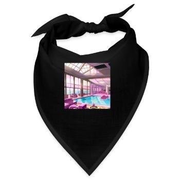 Lounge mit Pool - Bandana - Schwarz - Vorne