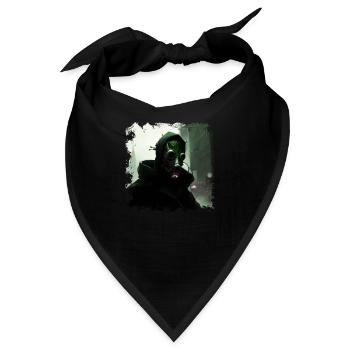 Stadt der Zukunft mit düsterem Wächter und Erlöser - Bandana - Schwarz - Vorne