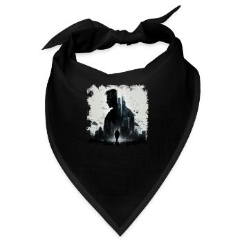 Einsamer Rächer und Wächter in der Dystopie - Bandana - Schwarz - Vorne