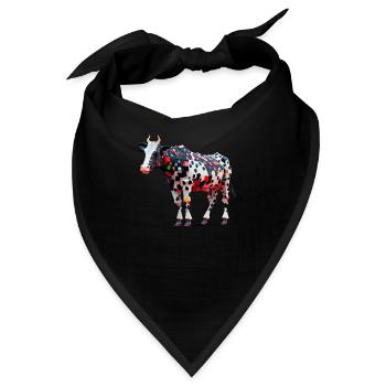 Jita die surreale Kuh - Bandana - Schwarz - Vorne