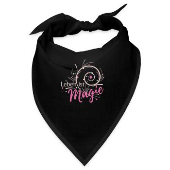 Leben ist Magie - Bandana - Schwarz - Vorne
