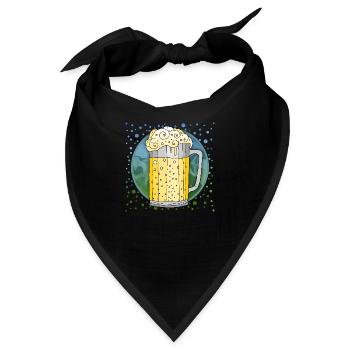 Becher - Bandana - Schwarz - Vorne