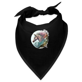 Wanderndes Einhorn - Bandana - Schwarz - Vorne