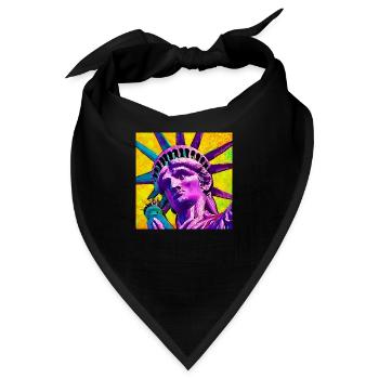 Freiheitsstatue - Bandana - Schwarz - Vorne