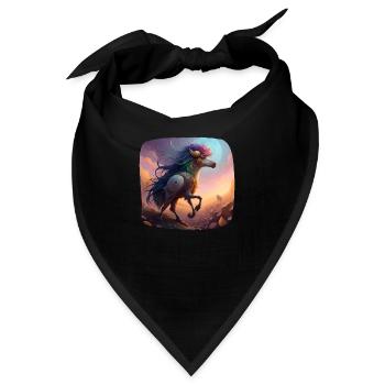 Mythische Hybrid Fantasie Kreatur - Bandana - Schwarz - Vorne