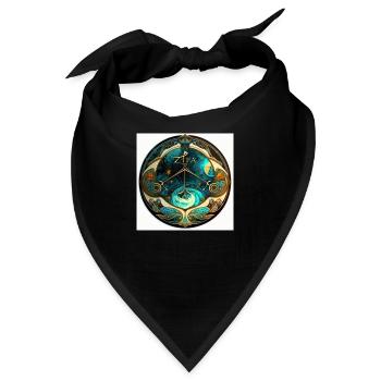 Surreales Gleichgewicht - Bandana - Schwarz - Vorne
