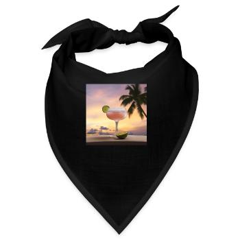 Cocktail 2 Geschenk - Bandana - Schwarz - Vorne