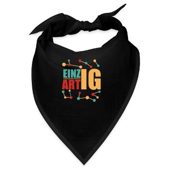 Einzigartig - Bandana - Schwarz - Vorne