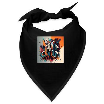 Graffiti - Bandana - Schwarz - Vorne