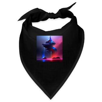 crazy tower - Bandana - Schwarz - Vorne