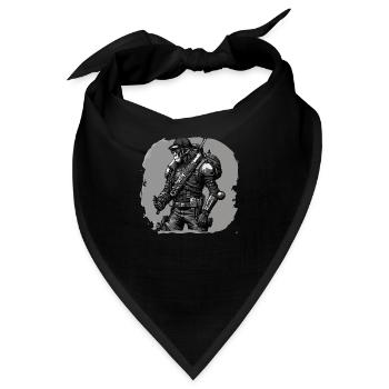 Affen-Rebell - Bandana - Schwarz - Vorne