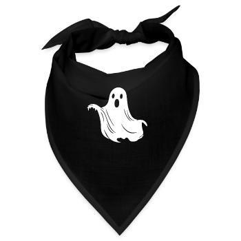 Geist Geister Geisterstunde Halloween - Bandana - Schwarz - Vorne