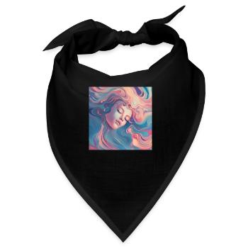 izup2u dreaming girl - Bandana - Schwarz - Vorne