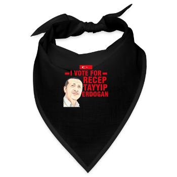 Präsident Recep Tayyip Erdogan Türkiye 2023 - Bandana - Schwarz - Vorne