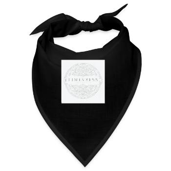 zeitloser stiel - Bandana - Schwarz - Vorne