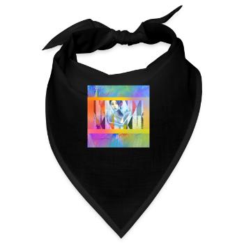 Anime bunt - Bandana - Schwarz - Vorne